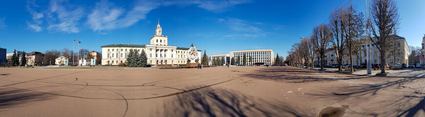 The central part of a regional centre in Ukraine