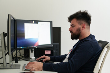professional video editor enhancing digital footage using specialized software