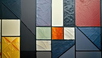 Colorful Geometric Abstract Painting