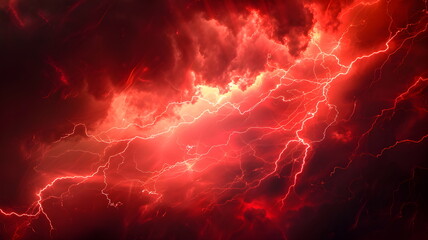 abstract red lightning cloud background