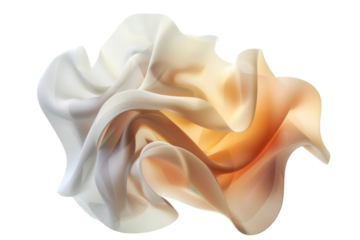 Whimsical Morphing Shapes Design Isolated on Transparent Background