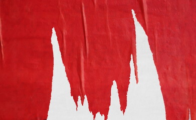 Old ripped torn blank grunge posters backgrounds creased crumpled paper backdrop surface placard...