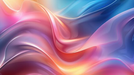 Fototapeta premium Abstract colorful wave background featuring dynamic curves and bright gradient lighting