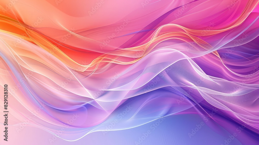 Poster abstract colorful wave background featuring intricate wave patterns and soft gradients