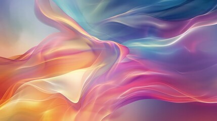 Fototapeta premium Abstract colorful wave background featuring smooth, flowing waves and subtle textures