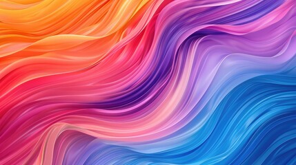 Obraz premium Abstract colorful wave background with smooth, flowing textures and vibrant colors