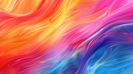 Obraz premium Abstract colorful wave background with smooth, flowing textures and vibrant colors