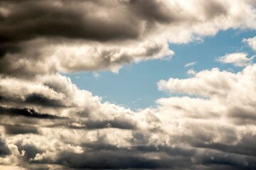photo of the clouds before the storm.