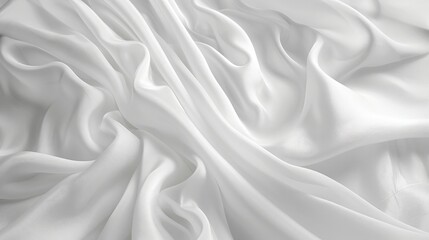 Obraz premium Abstract white fabric background with subtle textures and elegant lighting effects