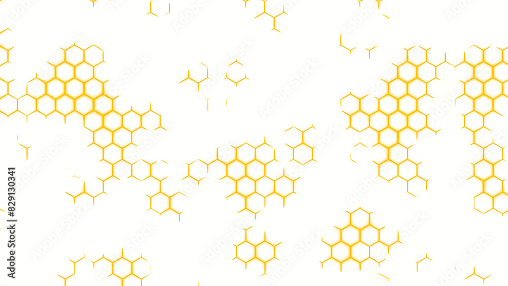Wall mural abstract background with hexagon shapes. design. fragment of plastic honeycomb imitation.