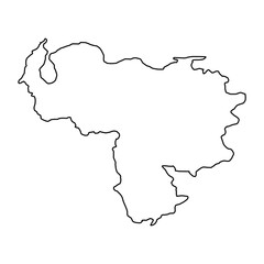 Peru map outline