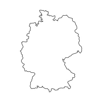 Germany map outline