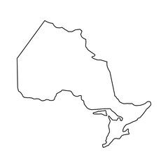 Ontario outline map © mark1987