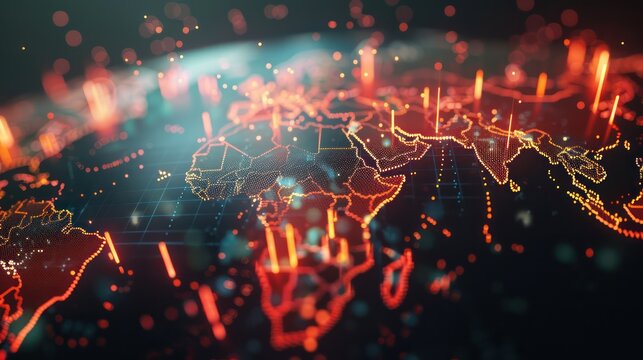 Global business growth graph stock financial success market chart on digital investment strategy exchange finance data concept with minimalist background - Powered by Adobe