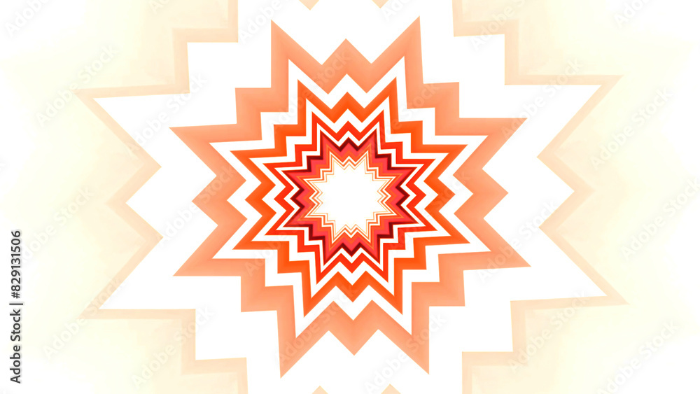 Wall mural animated tunnel with hypnotic colorful pattern. motion. simple card games move in hypnotic tunnel. c