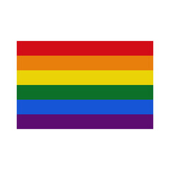 Gay rainbow flag