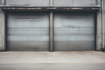 Hangar for Repair Service with Metal Roll Up Shutters