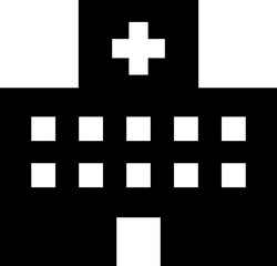 Fototapeta premium 病院のアイコン