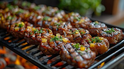 BBQ - Grilled meats, especially popular in the US, Korea, and South Africa. Placed on the dining...