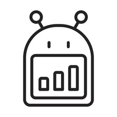 Obraz premium Robo Advisor Icon