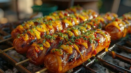 Corn Dog Tales: Capturing the Essence of National Corn Dog Day at the Street Café