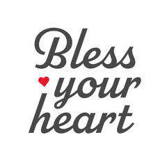 Bless your heart, design svg