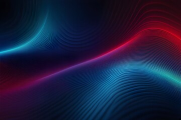 Fototapeta premium A blue and red wave with a purple line
