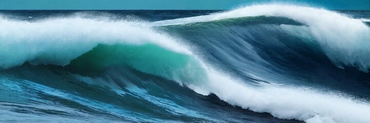 Naklejka premium Ocean waves. Ideal for network abilities