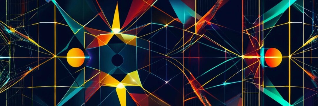Abstract geometric pattern Ideal for network