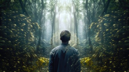 Synergy between man and nature. Generative AI.