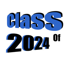 Class Of 2024 In Red Color