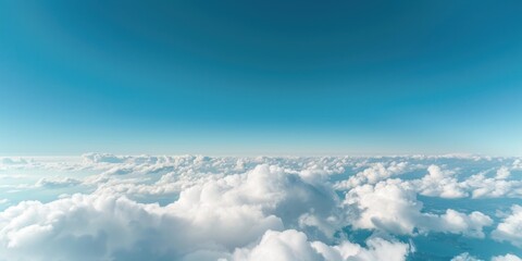 Fototapeta premium cloud view Blue sky on a sunny day.