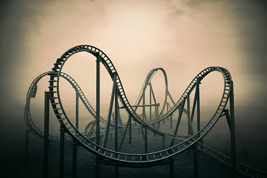 abandoned roller coaster