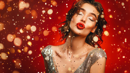 Sparkling Glamour: Festive Beauty Celebration