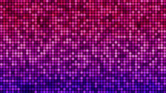 Abstract grid type motion background from glowing, flickering glitter dots. Motion Vj loop backdrop from mesh of circles