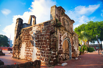 ファモサ・マラッカ要塞　マレーシア　A Famosa, Malacca, Malaysia