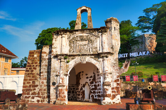 ファモサ・マラッカ要塞　マレーシア　A Famosa, Malacca, Malaysia