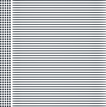 Lined sheet with a column on the left in the form of dots.