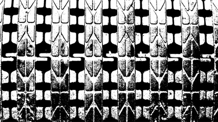 11-5. Old Iron Structure Footboard Texture Background - Illustration