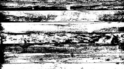 11-35. Wood board Texture Effect - Illustration. Black and white vector textures in scratch background.