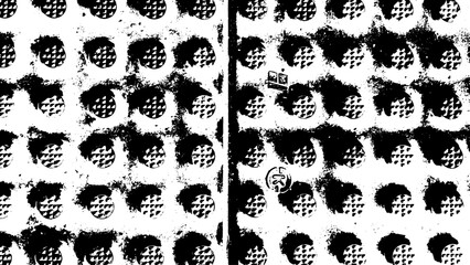 11-79. round pattern shaped plastic footboard texture background - illustration