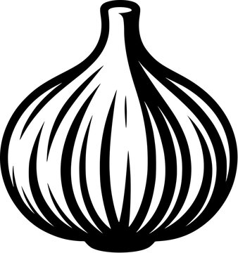 garlic isolated icon Generative AI