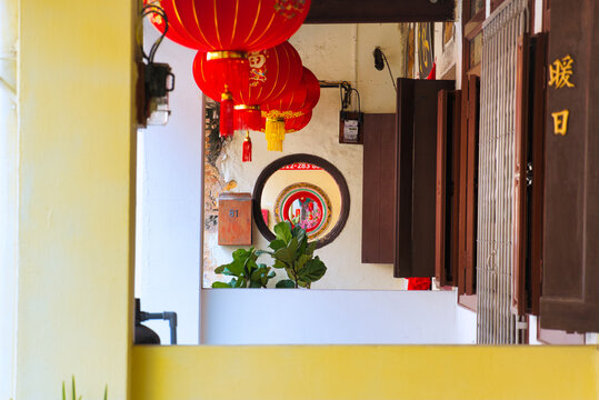 世界遺産マラッカ・ジョンカーストリートの町並み　マレーシア　Jonker Street at Melacca, Malaysia