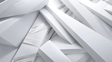Obraz premium Grey white abstract background geometry shine and layer element vector for presentation design. 