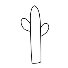 simple cactus outline