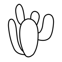 simple cactus outline