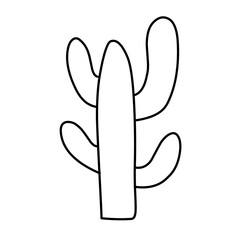 simple cactus outline