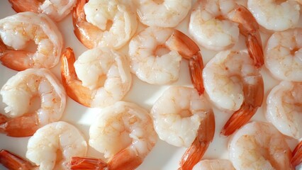 Cooked shrimp: worldwide delicacy, delicate flavor, tender texture, versatile in culinary...