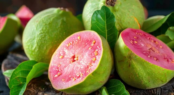 Guava fruit is very fresh and sweet
