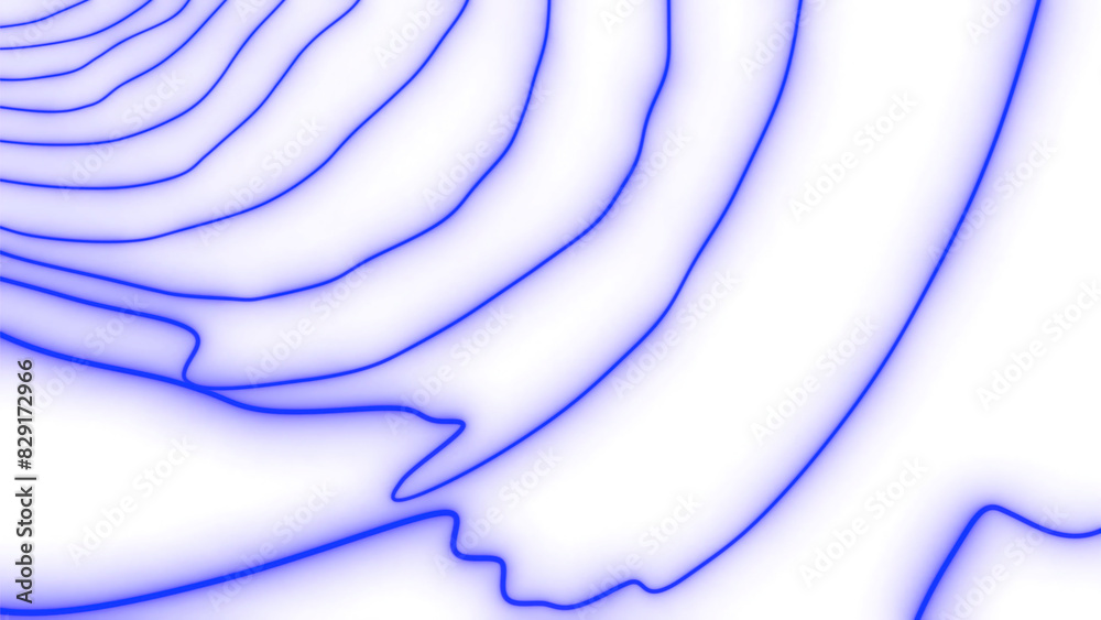 Poster distortion of space with vibrating lines. motion. circular curve of tunnel is distorted by vibration